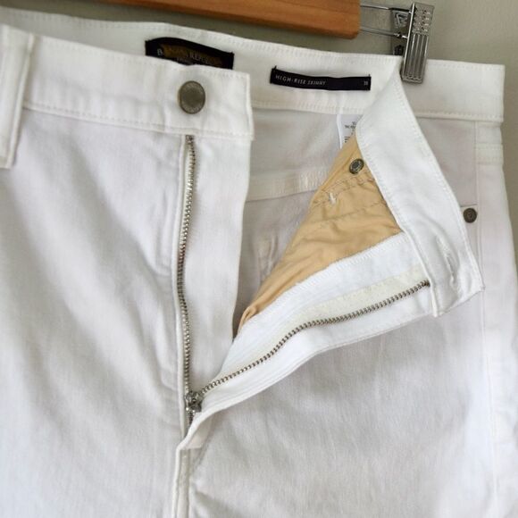 BANANA REPUBLIC High + Skinny Jean, White, Size 32 - Picture 11 of 13